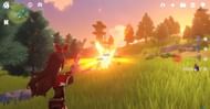 As a Pyro user, Amber can easily set aflame certain obstacles at a distance (Image via Enviosity, YouTube)
